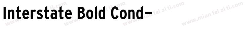 Interstate Bold Cond字体转换